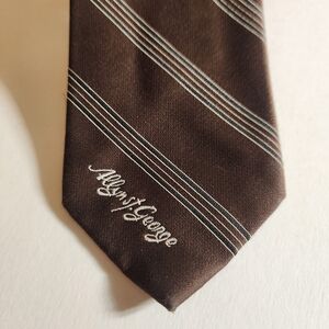 Classic Brown Striped Tie